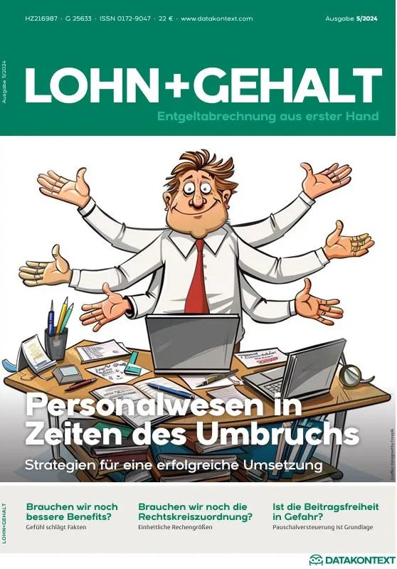 Buch-Icon als Symbol für einen Atikel in der Lohn+Gehalt über die fünf Erfolgsfaktoren für die Umsetzung variabler Vergütungsmodelle mit motivierender Software
