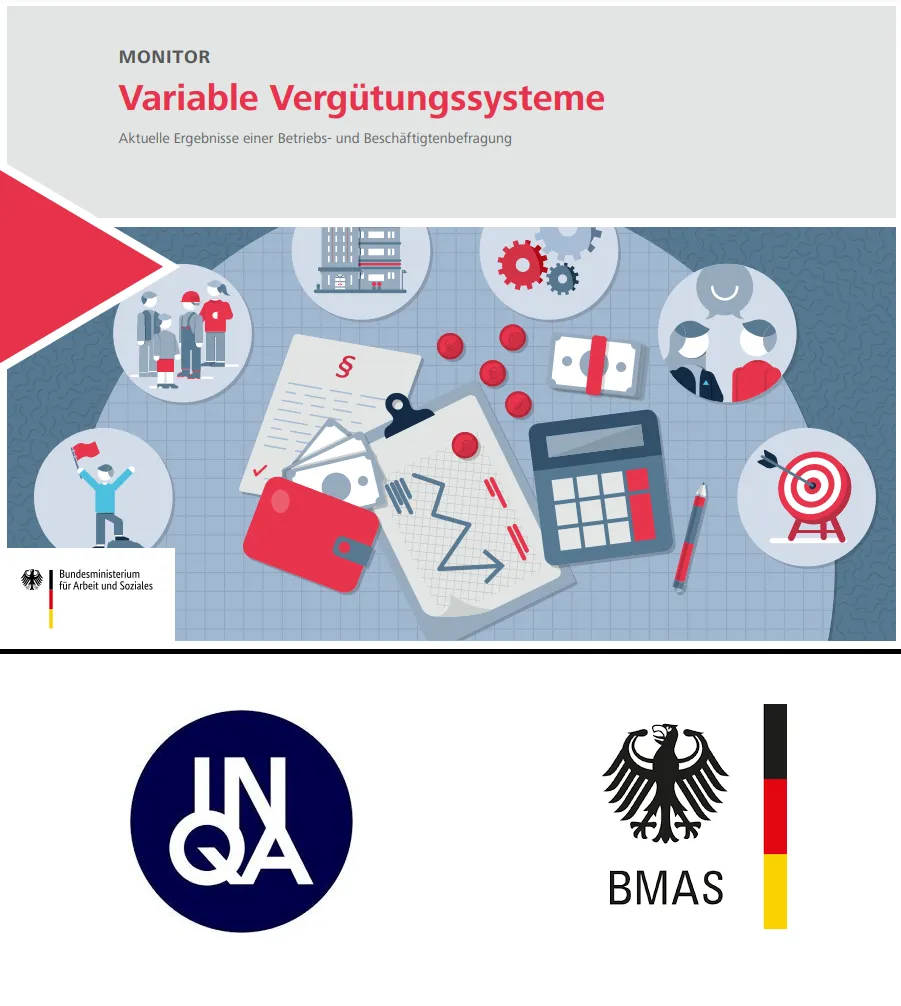 Cover des Monitor 'Variable Vergütungssysteme' des Bundesministeriums für Arbeit und Soziales